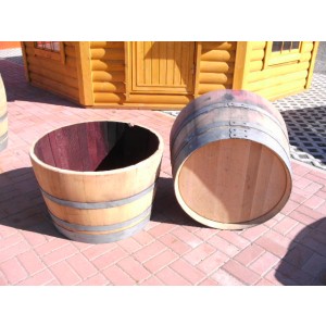 Eichenholzkubel (55x93cm.) aus gebrauchtem 600L Weinfass