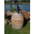 Regenfass Konfigurator 600L groß aus gebrauchtem Weinfass aus massivem Eichenholz