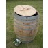 Regenfass Konfigurator 600L groß aus gebrauchtem Weinfass aus massivem Eichenholz